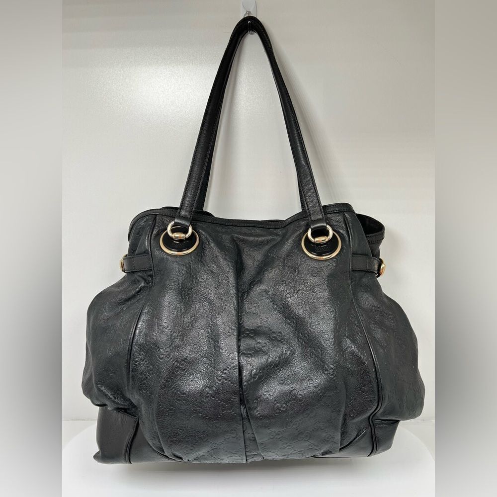 Auth Large Gucci Full Moon Guccissima GG Tote